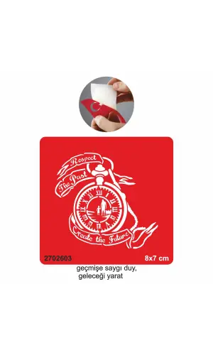 Geçmişe Saygı Saat  Tattoo Geçici Dövme Şablonları Kına Kalıpları