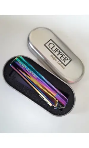 AlsepeteAvm Gökkuşağı Renkli Full Metal Kutulu Belgeli Orjinal Çakmak