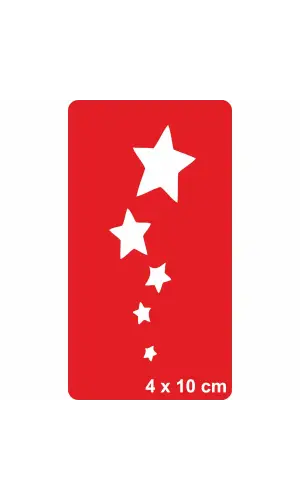 Gökyüzünde Yalnız Gezen Yıldızlar-1 Tattoo Geçici Dövme Şablonları Kına Kalıpları