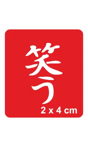 Gülmek Kanji Tattoo Geçici Dövme Şablonları Kına Kalıpları