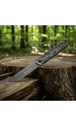 Haps Bugs HC-023 BK Black Anka Kuş Motifli Kamp Çakısı