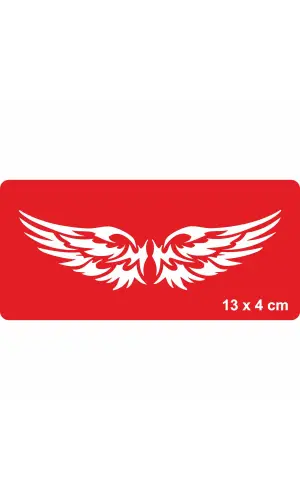 Hayata Kanat Aç! Tattoo Geçici Dövme Şablonları Kına Kalıpları