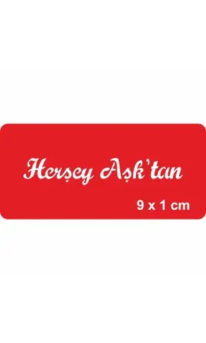 Her şey Aşktan Tattoo Geçici Dövme Şablonları Kına Kalıpları