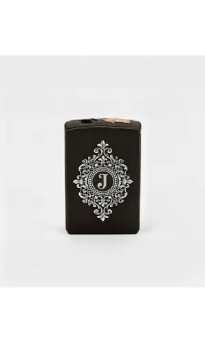 J Harfli Detaylı Kişiye Özel Harf Baskılı Gazlı Çakmak