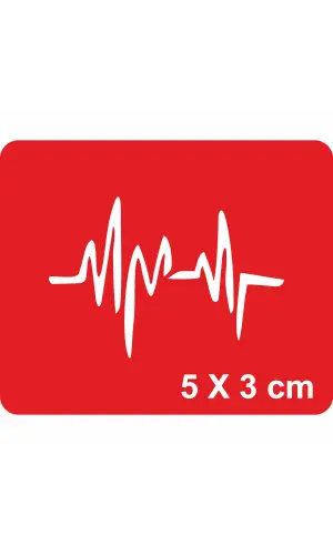 Kalp Atışı Nabız Tattoo Geçici Dövme Şablonları Kına Kalıpları