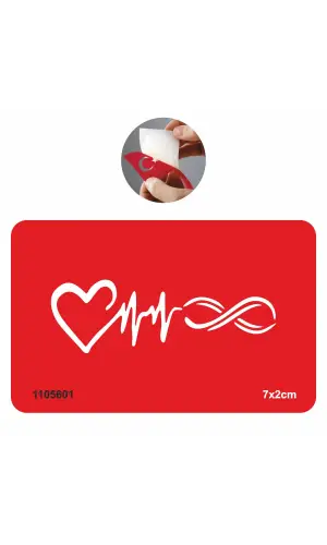 Kalp Nabız Sonsuzluk Tattoo Geçici Dövme Şablonları Kına Kalıpları