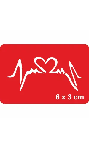 Kalp ve Ritim  Tattoo Geçici Dövme Şablonları Kına Kalıpları