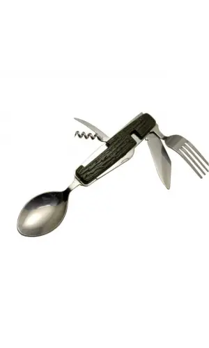 Kamp Çakısı Haki 6 Parçalı C-003 12 CM