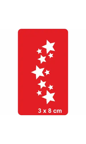 Kayan Yıldızlar Tattoo Geçici Dövme Şablonları Kına Kalıpları