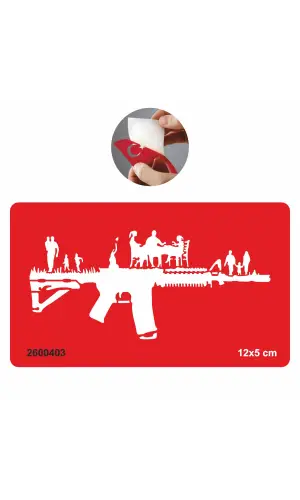 Keleş Silah ve Yaşam Geçici Dövme Tattoo Geçici Dövme Şablonları Kına Kalıpları