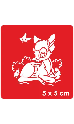 Kırlarda Bir Ceylan Tattoo Geçici Dövme Şablonları Kına Kalıpları