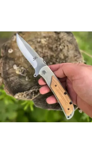 Knivox 338 Ahşap Kabze Survival Kamp Çakısı