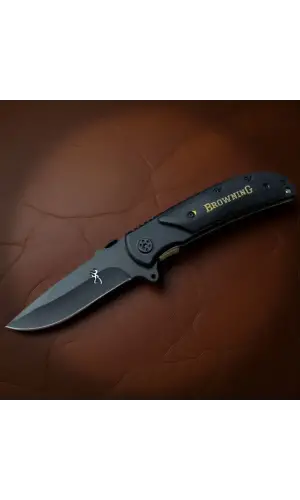 Knivox 338BK Black Ahşap Kabze Manuel Kamp Çakısı