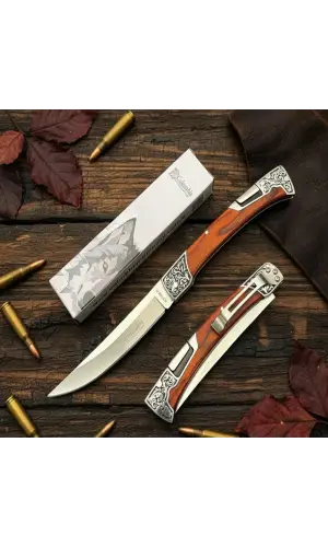 Knivox A3165-A İşlemeli Manuel Kamp Çakısı