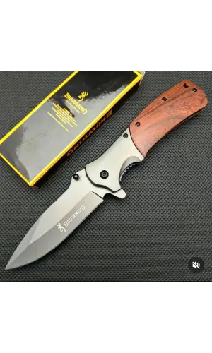 Knivox A342 Ahşap Kabze Kamp Çakısı