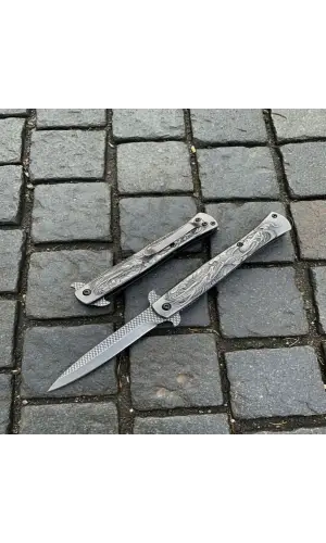 Knivox Black Titanyum Kaplama Ejderha İşlemeli Kamp Çakısı