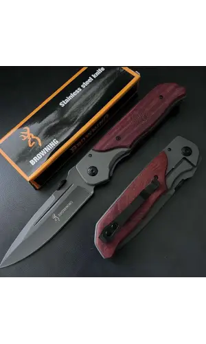 Knivox DA50 Ahşap Kabze Kamp Çakısı