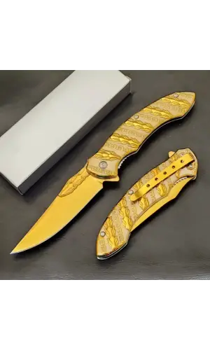 Knivox Desenli Gold Kamp Çakısı