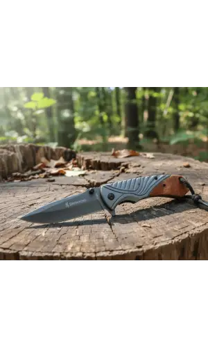 Knivox  FA76A Ahşap Kabze Auto Kamp Çakısı