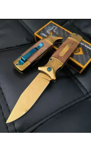 Knivox Gold Desenli Kamp Çakısı