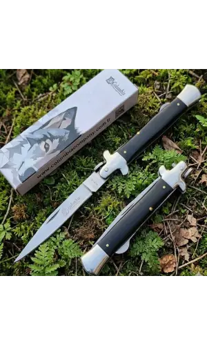 Knivox K032B Siyah Sedef Kabze Manuel Kamp Çakısı