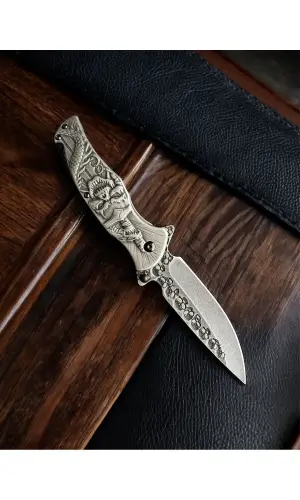 Knivox Kuru Kafa İşlemeli Kamp Çakısı