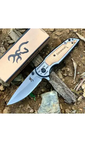 Knivox X38 Survival Ahşap Kabze Kamp Çakısı