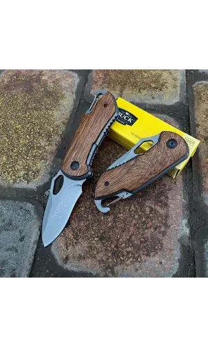 Knivox X74 Ahşap Kabze Kamp Çakısı