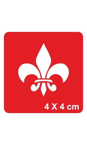 Kraliyet Zambağı-1 Tattoo Geçici Dövme Şablonları Kına Kalıpları