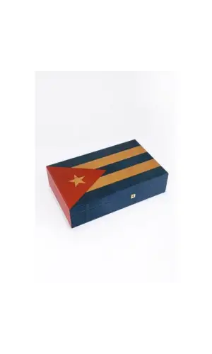 Küba Bayraklı Humidor PHUM0198