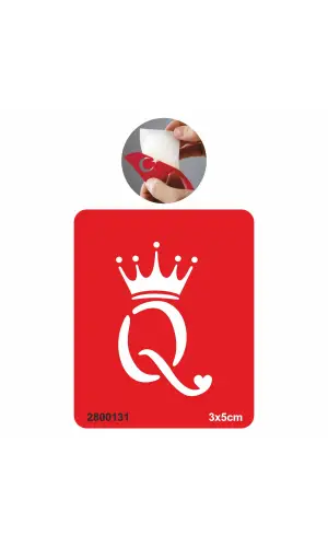 Lider Kraliçe Tacı Tattoo Geçici Dövme Şablonları Kına Kalıpları