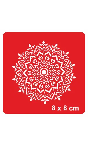 Mandala 355 Tattoo Geçici Dövme Şablonları Kına Kalıpları
