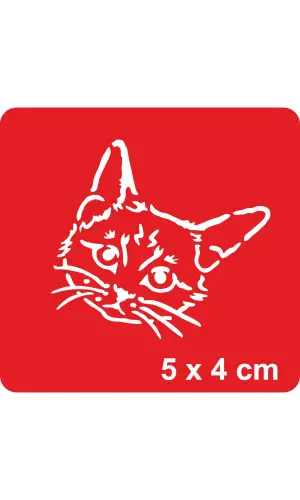Masum Kedi Tattoo Geçici Dövme Şablonları Kına Kalıpları