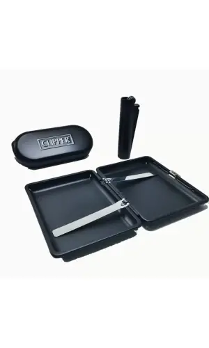 AlsepeteAvm Metal Tabaka Clipper Çakmak Set