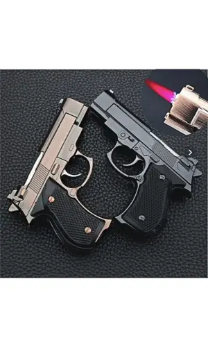 AlsepeteAvm Mini Tabanca Görünümlü Gazlı Çakmak