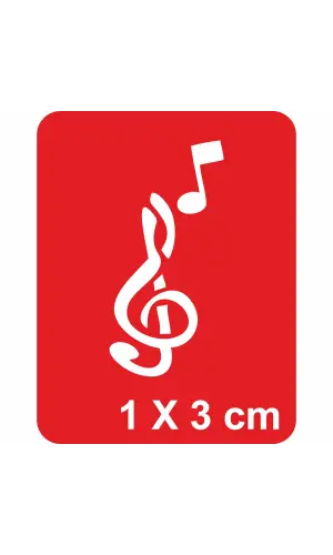 Minik Notanın Minik Anahtarı Tattoo Geçici Dövme Şablonları Kına Kalıpları