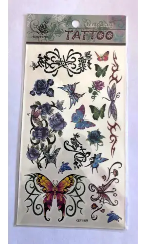 MinikKelebekler Yapıştırma Sticker Dövme Geçici Dövme Temporary Tattoos