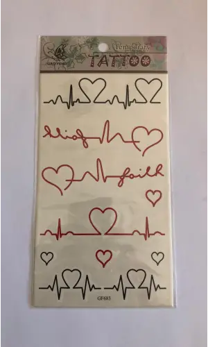 Nabız Yapıştırma Sticker Dövme Geçici Dövme Temporary Tattoos