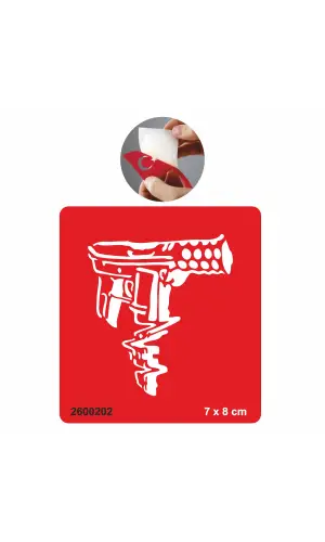 Otomatik Taramalı Silah  Tattoo Geçici Dövme Şablonları Kına Kalıpları