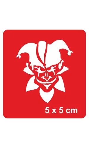 Palyaço Tattoo Geçici Dövme Şablonları Kına Kalıpları