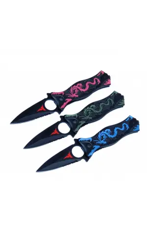 Parmaklı Çakı Renkli PA0210-20.5 CM