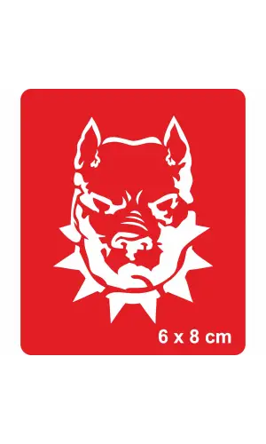 Pitbul Köpek Tattoo Geçici Dövme Şablonları Kına Kalıpları