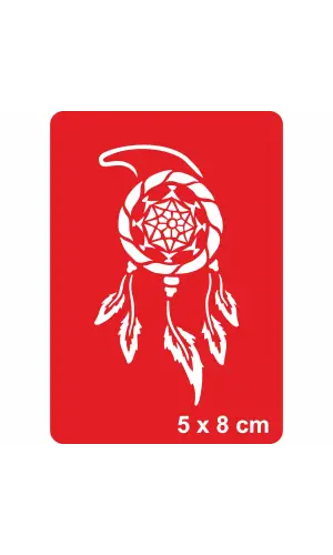 Sadece Güzel Rüyalar Görün!  Tattoo Geçici Dövme Şablonları Kına Kalıpları