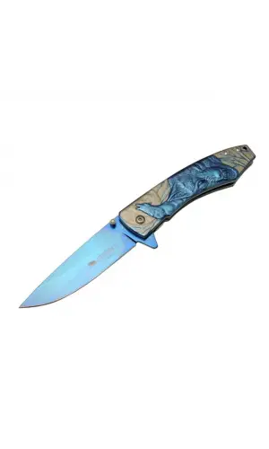 Sibirya Kurt Çakı Mavi S-2072L 21 CM