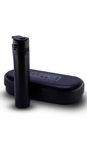 AlsepeteAvm Siyah Jet Flame Metal Çakmak