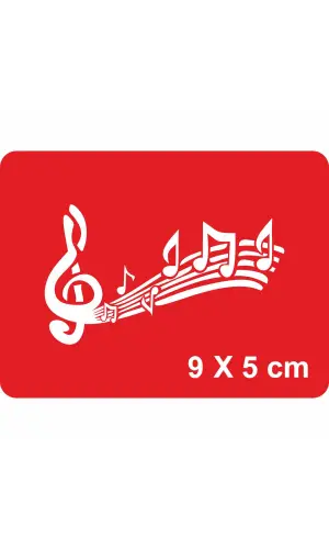 Sol anahtarı nota  Tattoo Geçici Dövme Şablonları Kına Kalıpları