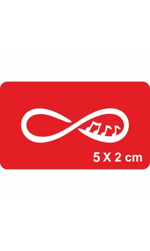 Sonsuz Müzik Tattoo Geçici Dövme Şablonları Kına Kalıpları