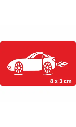 Süratli Spor Araba Tattoo Geçici Dövme Şablonları Kına Kalıpları