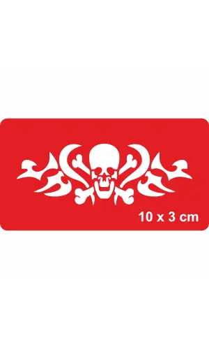 Tehlikeli Bölge Tattoo Geçici Dövme Şablonları Kına Kalıpları