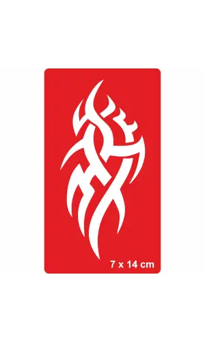 Tribal 208 Tattoo Geçici Dövme Şablonları Kına Kalıpları